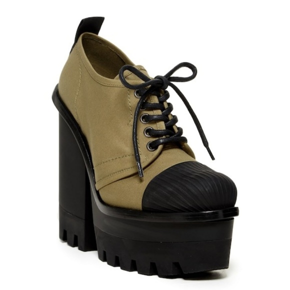 Hunter Shoes - HUNTER Original Canvas Platform Heeled Shoe